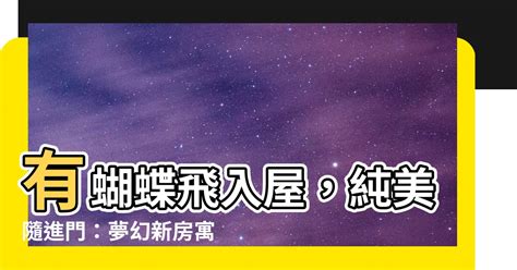 有蝴蝶飛入屋|【白蝴蝶飛進家裡】幸福降臨！白蝴蝶飛進家裡，揭開徵兆的愛情。